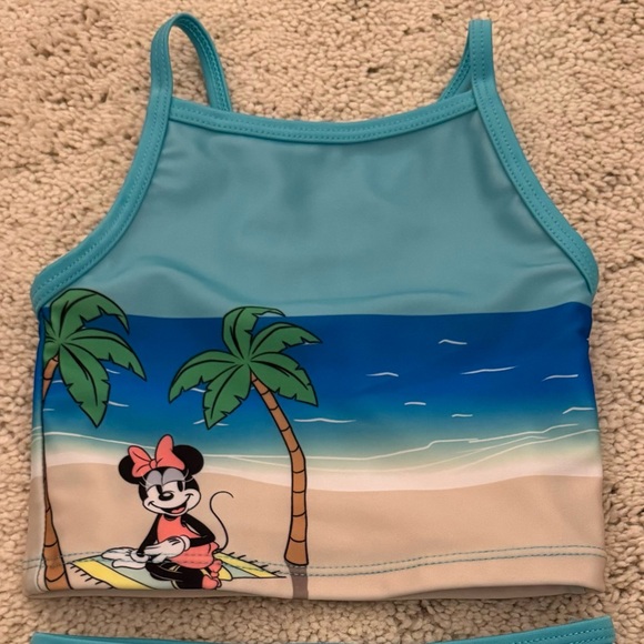 2T Disney Baby Minnie Mouse Beach Swim Suit Set - Picture 2 of 7